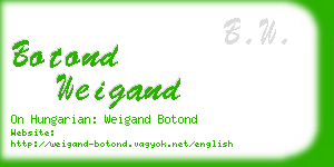 botond weigand business card